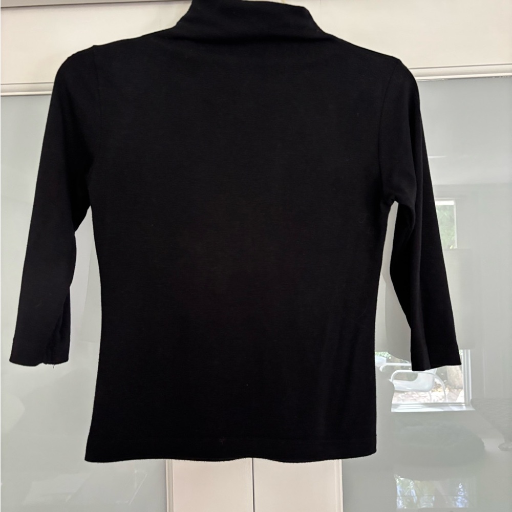 Classic Black Long Sleeve Women's Top